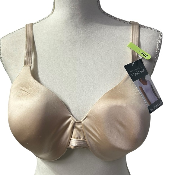 BALI Womens One Smooth U Smoothing & Concealing t shirt Bra, Style DF3W11. NWT - Picture 2 of 10